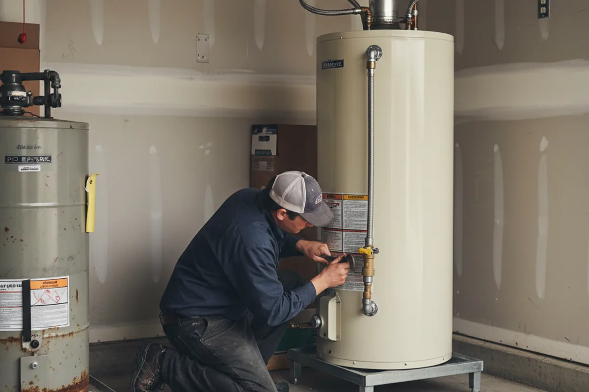 Water heater and shutoff valve replacement in Westport